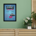 ASTON MARTIN DB4 GT - Framed Car Poster
