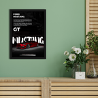 GT MUSTANG - Framed Car Poster