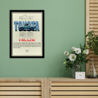 TOYOTA HILUX - Framed Car Poster