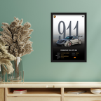 PORSCHE 911 GT3 RS - Framed Car Poster