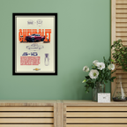 ALPINE PIERRE GASLY 10 V2 - Framed Car Poster