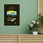 TOYOTA CORONA 1970 V1 - Framed Car Poster