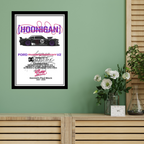 FORD MUSTANG HOONICORN V2 - Framed Car Poster