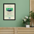 FORD CLASSIC F-100 1956 - Framed Car Poster