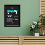 CHEVROLET CLASSIC C-10 V1 - Framed Car Poster