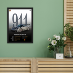 PORSCHE 911 GT3 RS - Framed Car Poster
