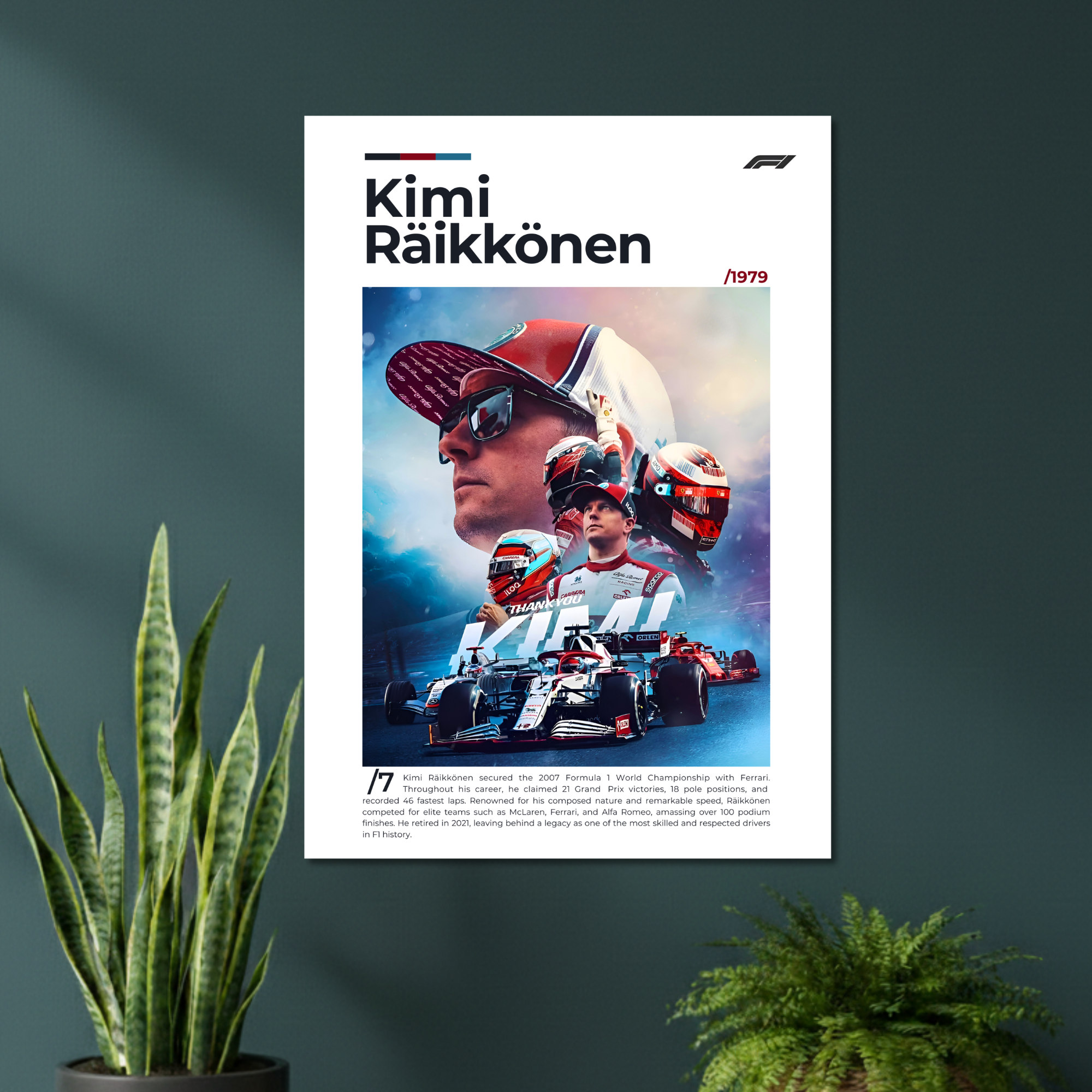 F1 | KIMI RAIKKONEN | F1 Poster