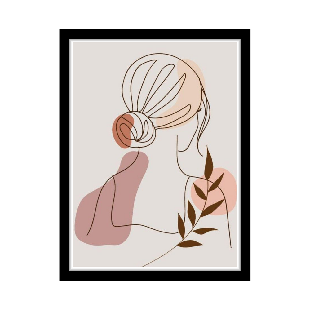 LEAFY LADY - Framed Abstract Poster