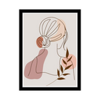 LEAFY LADY - Framed Abstract Poster
