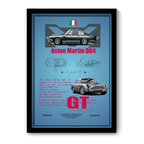 ASTON MARTIN DB4 GT - Framed Car Poster