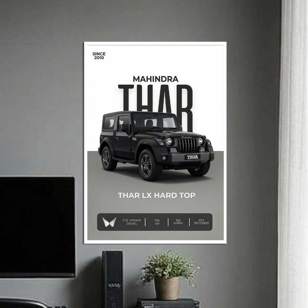 MAHINDRA THAR | C-3 | CAR POSTER