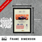 ALPINE PIERRE GASLY 10 V2 - Framed Car Poster