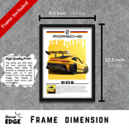 911 GT3 RS - Framed Car Poster