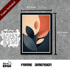 CRIMSON CASCADE - Framed Abstract Poster