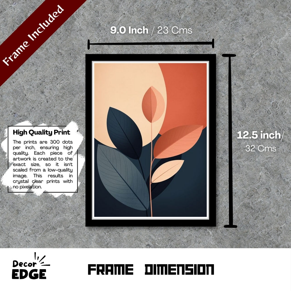 CRIMSON CASCADE - Framed Abstract Poster