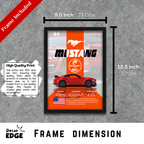 MUSTANG SHELBY - Framed Car Poster
