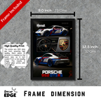 PORSCHE 992 GT3RS - Framed Car Poster