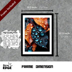 HYDRATED HEART - Framed Abstract Poster