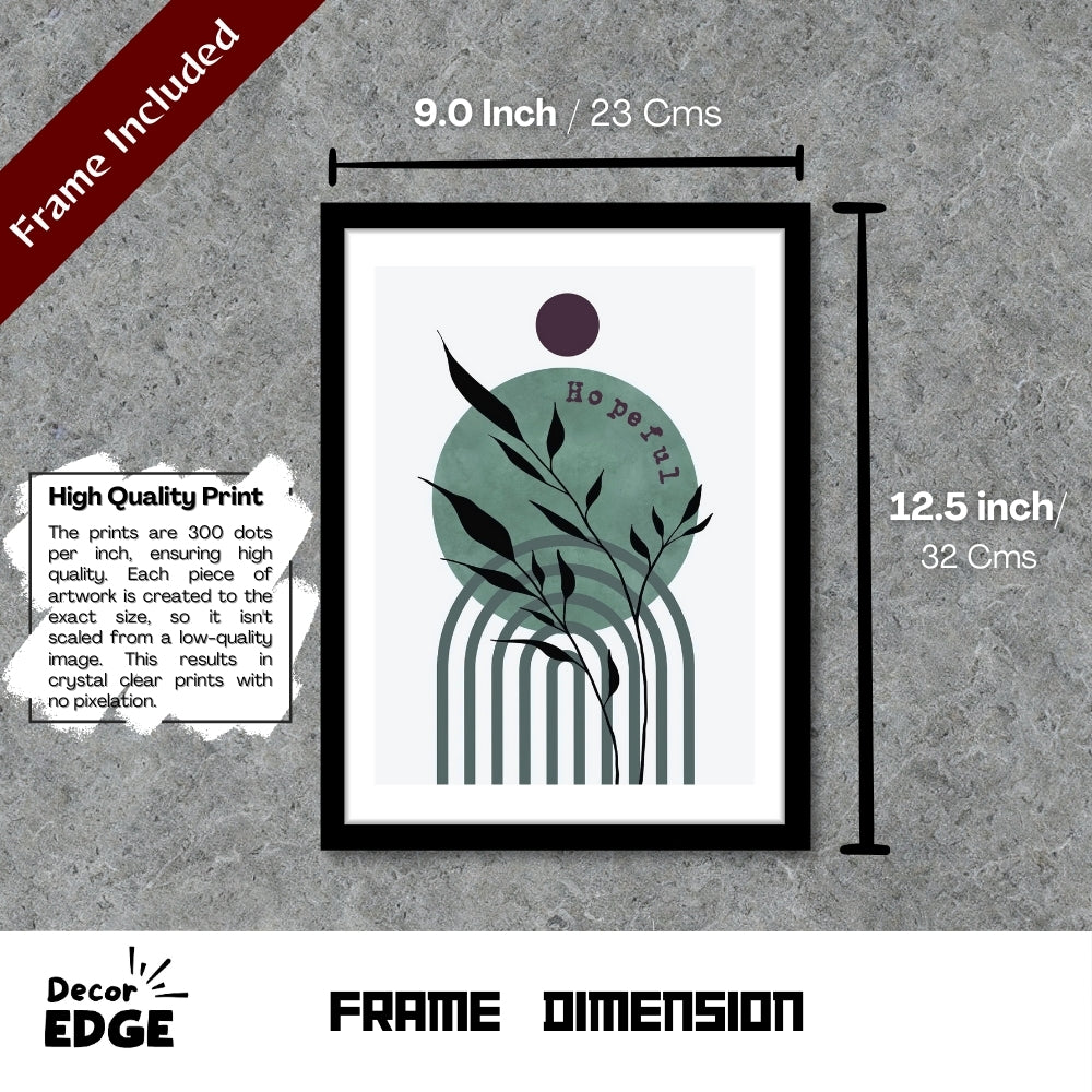 VERDANT ECHO - Framed Abstract Poster