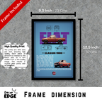 FIAT CLASSIC 1980 V2 - Framed Car Poster