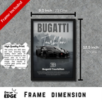 BUGATTI TOURBILLON - Framed Car Poster