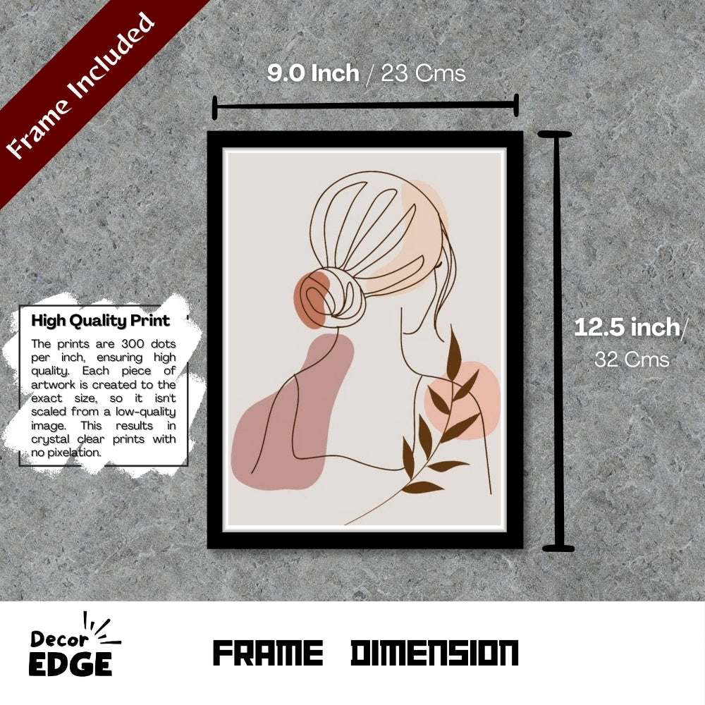 LEAFY LADY - Framed Abstract Poster