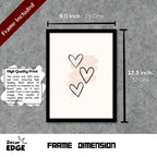 BLOOMING HEARTS - Framed Abstract Poster
