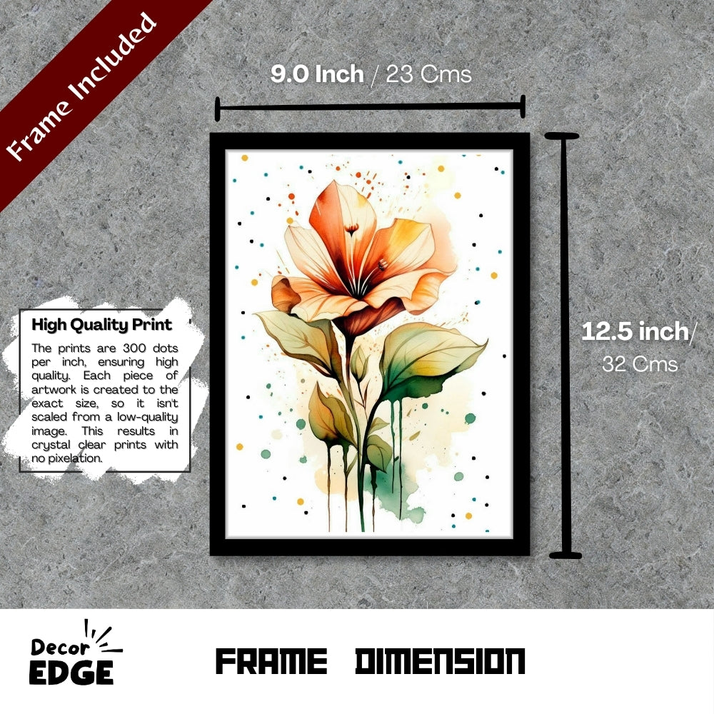 BLUSHING BLOOM - Framed Abstract Poster