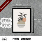 Serene Sprig - Framed Abstract Poster