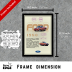 FORD 1980 - Framed Car Poster