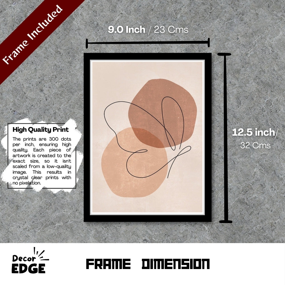 BINARY BOND - Framed Abstract Poster