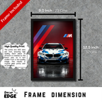 BMW M4 GT4 - Framed Car Poster