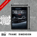 CHALLENGER SRT8 - Framed Car Poster