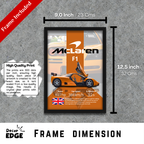 MCLAREN F1 - Framed Car Poster