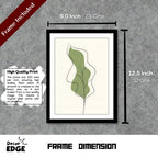 VIRIDIS FOLIUM - Framed Abstract Poster