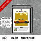 SINGER - Framed Car Poster