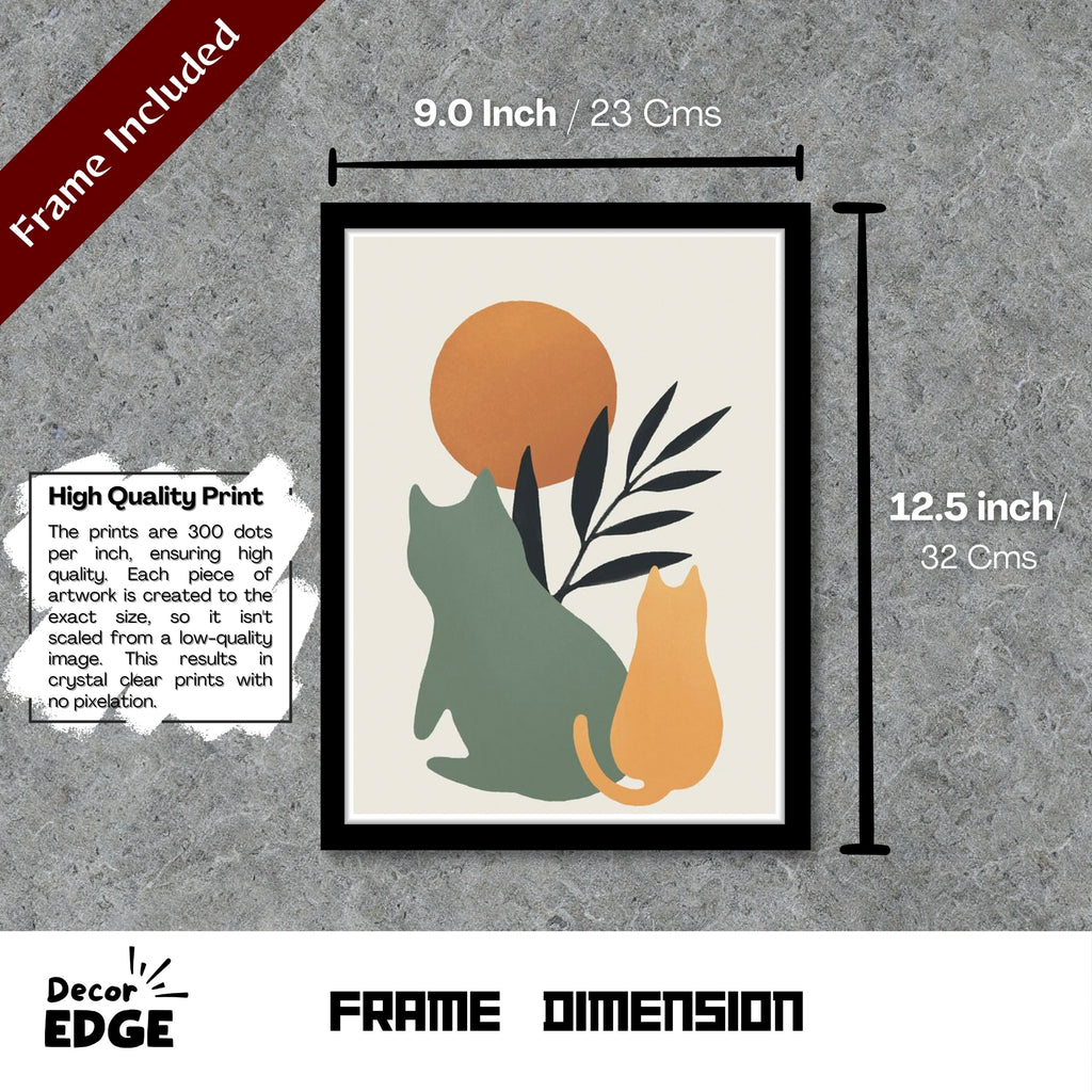 Meowjesty - Framed Abstract Poster