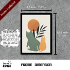 Meowjesty - Framed Abstract Poster