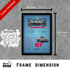 ASTON MARTIN DB4 GT - Framed Car Poster