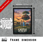 CASTLE IN THE SKY- Framed Ghibli Anime Poster