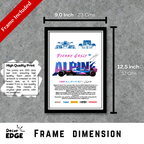 ALPINE PIERRE GASLY 10 - Framed Car Poster