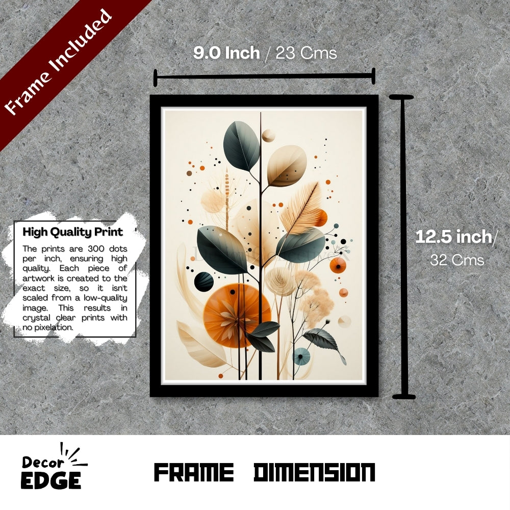 A TOUCH OF COLOUR - Framed Abstract Poster
