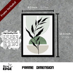 LEAF MOTIF - Framed Abstract Poster