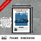 918 SPYDER - Framed Car Poster