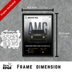 MERCEDES BENZ AMG G63 - Framed Car Poster