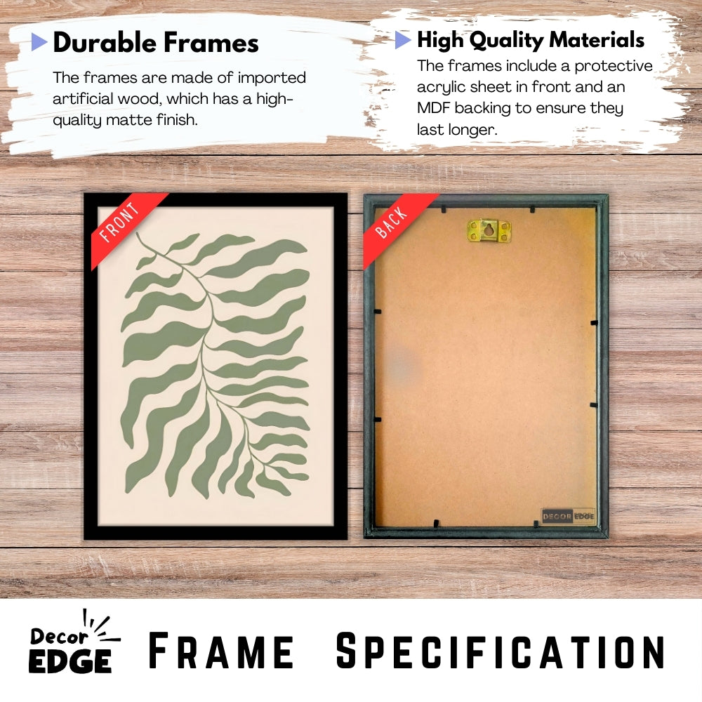 SERENE FERN - Framed Abstract Poster
