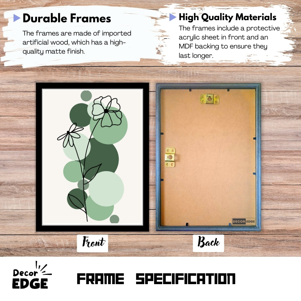SIMPLE FLORA - Framed Abstract Poster