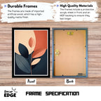 CRIMSON CASCADE - Framed Abstract Poster