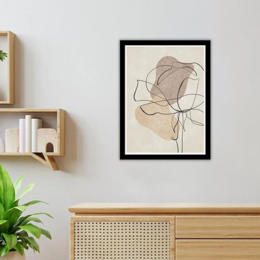 LINE BLOOM - Framed Abstract Poster