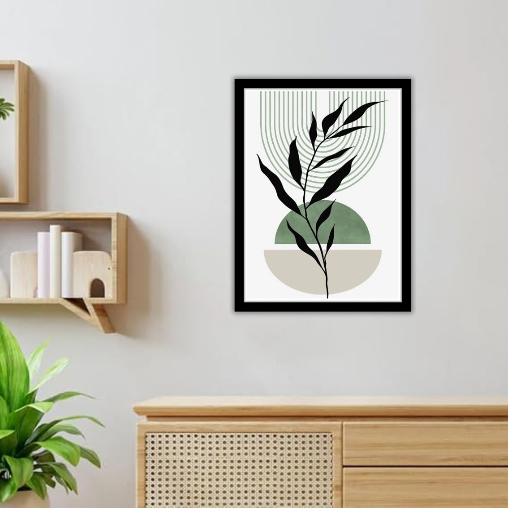 LEAF MOTIF - Framed Abstract Poster